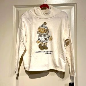 NWT - POLO BEAR by Ralph Lauren.  Little kids size 6x sweater with hoodie.